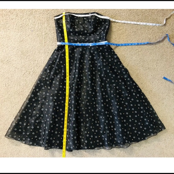 A.B.S Evening by Allen Schwartz Dress size 12 Formal party cocktails Strapless - Picture 8 of 13